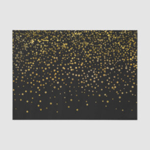 Papel De Seda Puntos negros elegantes modernos del confeti del