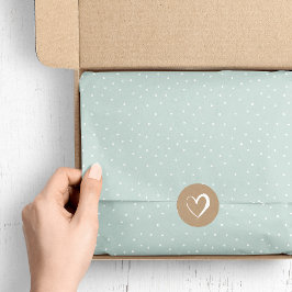 Papel De Seda Puntos nevados blancos y de menta | Colores editab