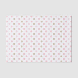 PAPEL DE SEDA PUNTOS PASTEL PINK & TAN POLKA