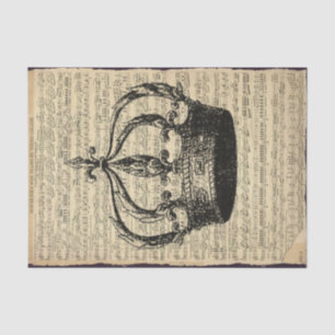 Papel De Seda Puntuación musical y corona