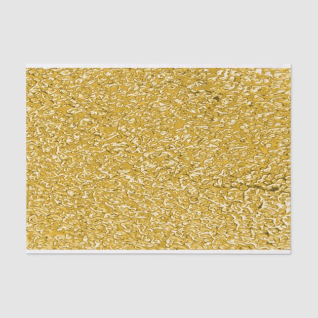 Papel De Seda PURE GOLD Splatt Pattern + tu texto / foto (Anverso)
