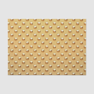 Papel De Seda PURE GOLDEN PEARLS Pattern + tu texto / foto