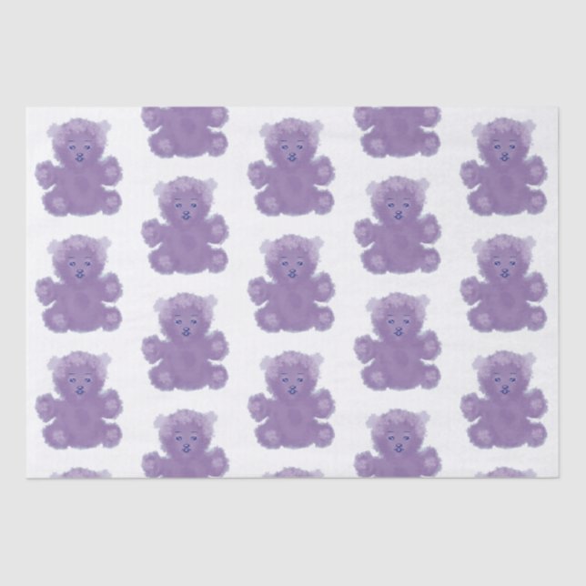 Papel De Seda Purple bear (Anverso)
