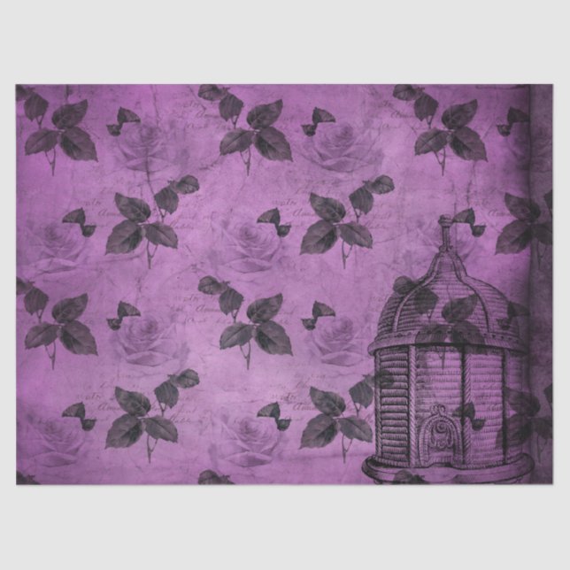 Papel De Seda Purple Bee Series Design 8 (Anverso)