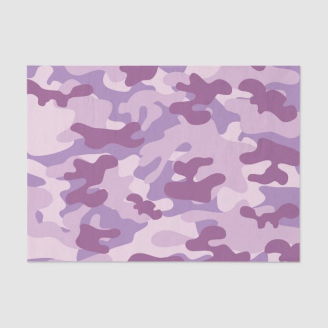Papel De Seda Purple Camo Design (Anverso)