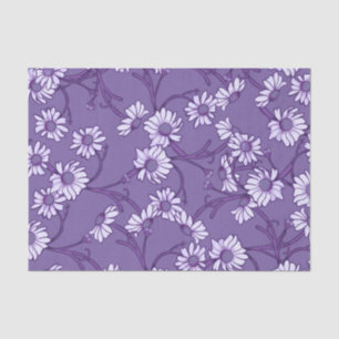 Papel De Seda Purple Daisies