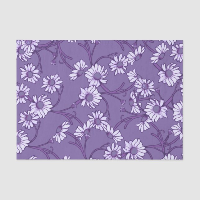 Papel De Seda Purple Daisies (Anverso)