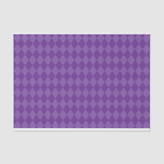 PAPEL DE SEDA PURPLE DIAMOND MARDI GRAS PATRÓN (Anverso)