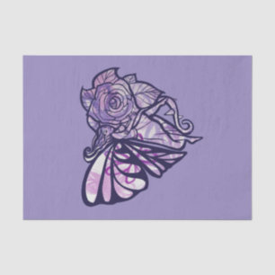Papel De Seda Purple Fairy Garden Rosa Fe Gardening Heart