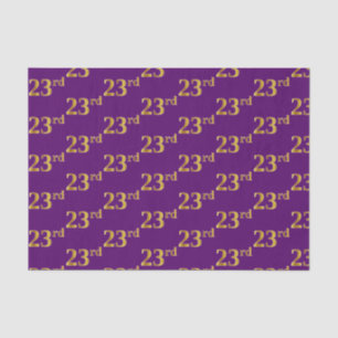 Papel De Seda Purple, Faux Gold 23rd (23er) Event