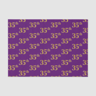 Papel De Seda Purple, Faux Gold 35 (35°) Evento