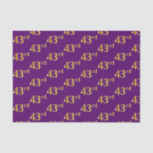 Papel De Seda Purple, Faux Gold 43 (43) Evento
