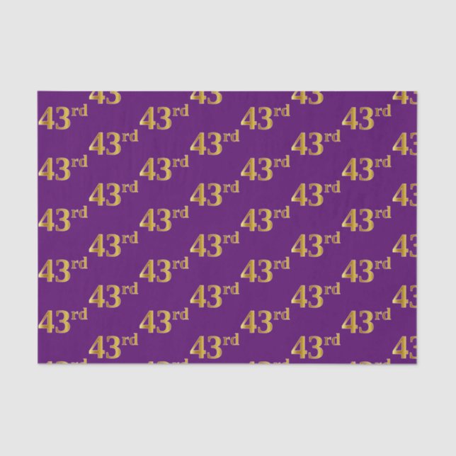 Papel De Seda Purple, Faux Gold 43 (43) Evento (Anverso)