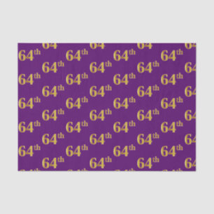 Papel De Seda Purple, Faux Gold 64º (64º) Evento
