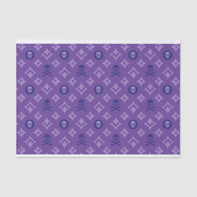 Papel De Seda Purple Halloween Louis Vuitton Pattern (Anverso)