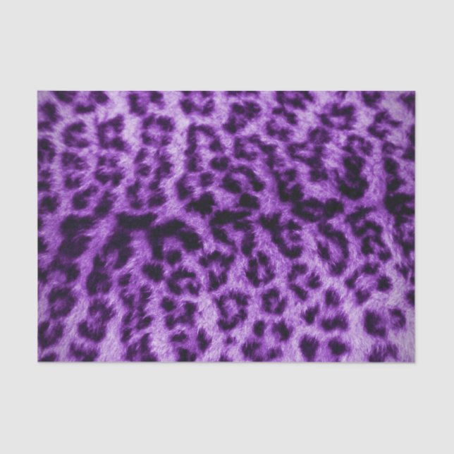 Papel De Seda Purple Leopard Print (Anverso)