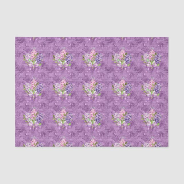Papel De Seda Purple Lilacs (Anverso)