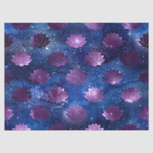Papel De Seda Purple Lotus en la página azul galaxia