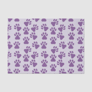 Papel De Seda Purple Pawprints