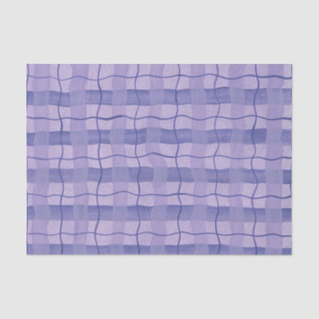 Papel De Seda Purple Plaid (Anverso)