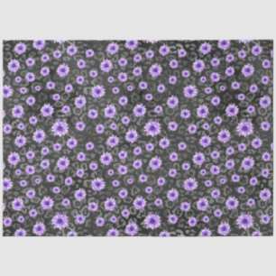 Papel De Seda Purple Skulls y Sunflower Series Design 11