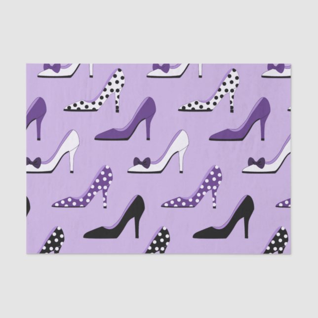 Papel De Seda Púrpura Heels Fashiable (Anverso)