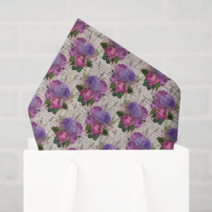 Papel De Seda Púrpura Hydrangea