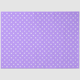Papel De Seda Púrpura Pastel Con Lunares Blancos Irregulares