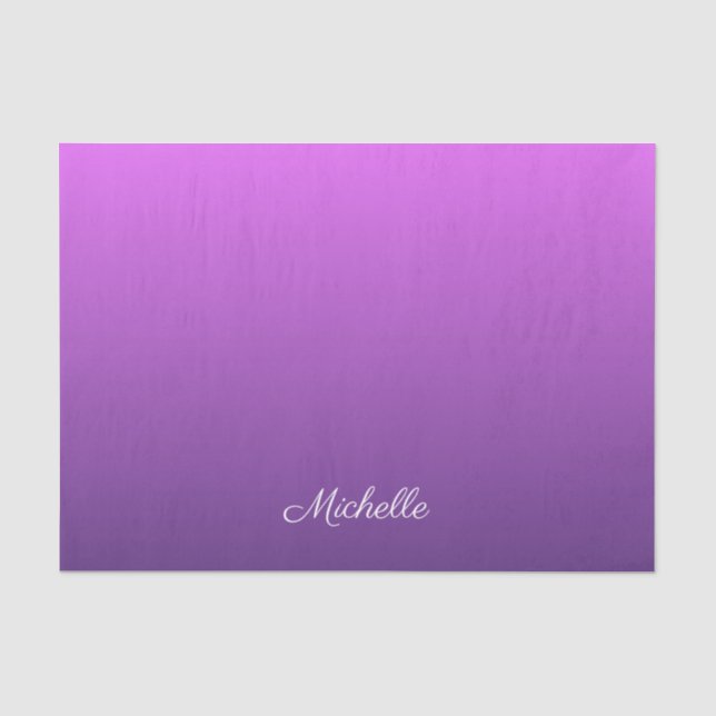 Papel De Seda Púrpura personalizado (Anverso)