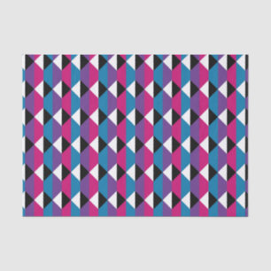 Papel De Seda Púrpura, rosa, azul, negro y blanco