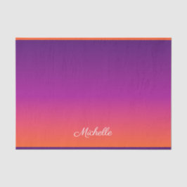 Papel De Seda Púrpura, rosa y gradiente naranja