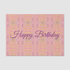 Papel De Seda Púrpura rosa y verde limón