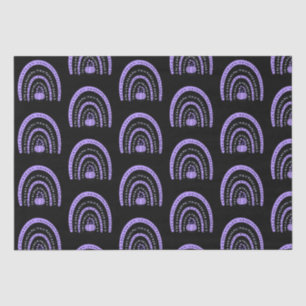 Papel De Seda Púrpura y negro arbustos bruñen Halloween negro