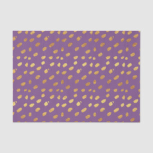 Papel De Seda Púrpura y Oro