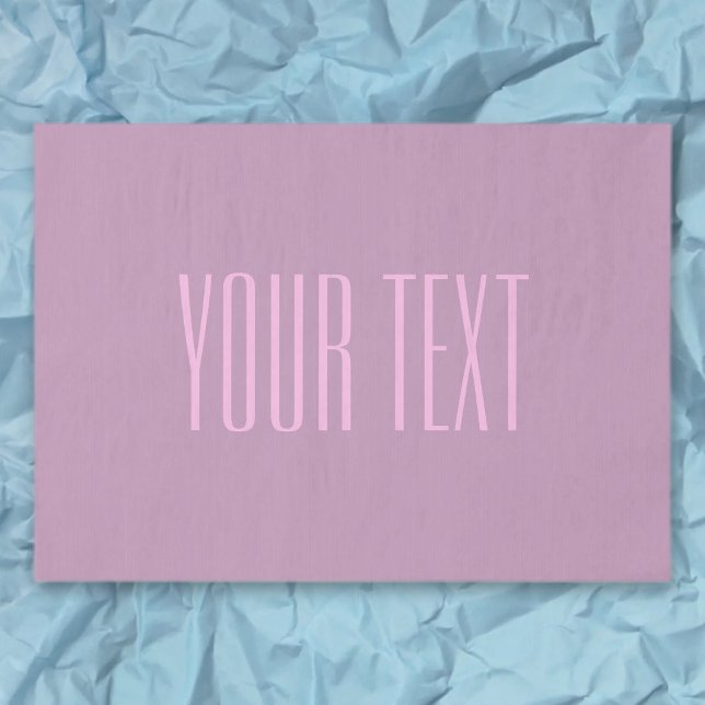 Papel De Seda Púrpura y rosa claro pastel | Texto editable moder (Subido por el creador)