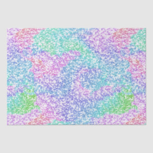 Papel De Seda Purpurina arcoiris