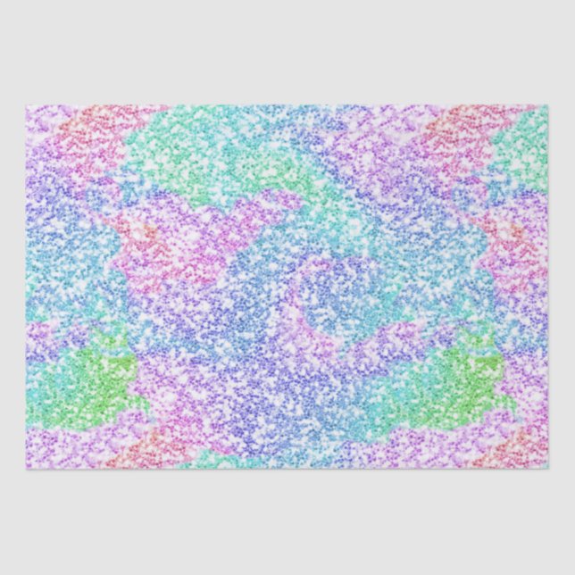 Papel De Seda Purpurina arcoiris (Anverso)