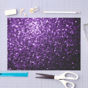 Papel De Seda Purpurina brillante falsa de color púrpura oscuro