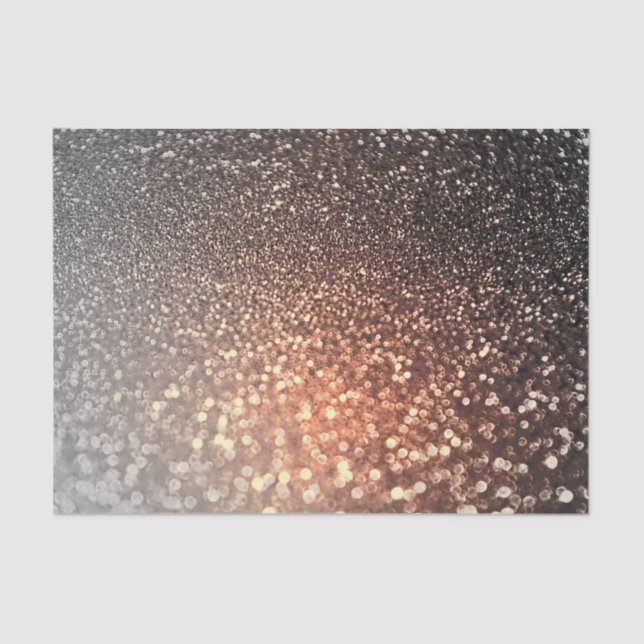 Papel De Seda Purpurina brillante Ombre terracota de cobre (Anverso)