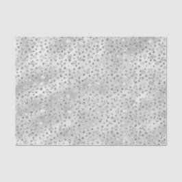 Papel De Seda Purpurina de Burros Gris Plateado Cheetah Spots