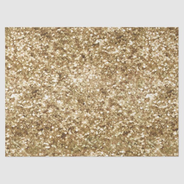 Papel De Seda Purpurina de Confetti Gold (Anverso)