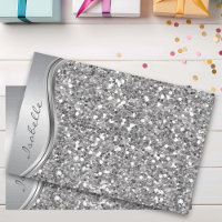 Purpurina de imitación plateada Glam Bling Metaliz