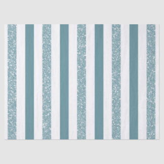 Papel De Seda Purpurina de las rayas azules