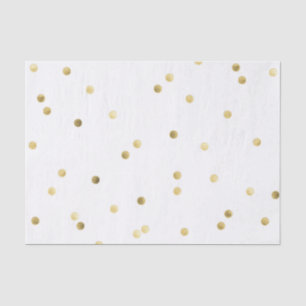 Papel De Seda Purpurina de oro Confetti Dot Polka Tejido de uña