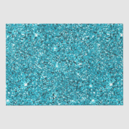 Papel De Seda Purpurina de parkle Turquoise Aqua Glitzy