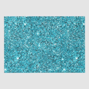 Papel De Seda Purpurina de parkle Turquoise Aqua Glitzy