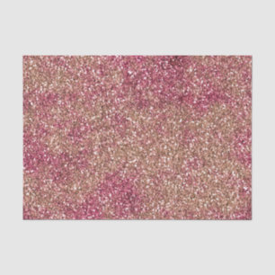 Papel De Seda Purpurina de parqueas rosadas de bronce Ombre