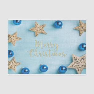 Papel De Seda Purpurina festivo de las Felices Navidad de las