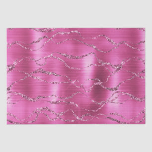 Papel De Seda Purpurina Girly Pink Glitz
