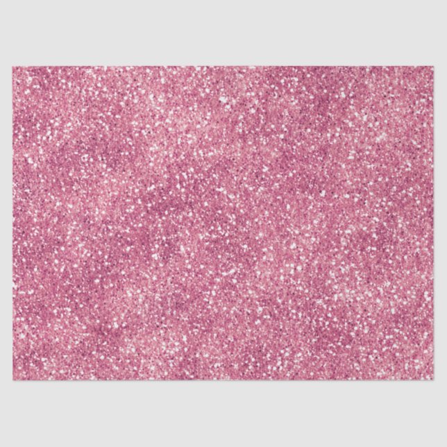 Papel De Seda Purpurina Girly Pink Sparkle Glitz    (Anverso)
